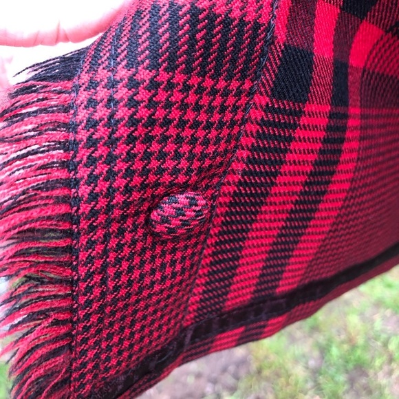 Vintage KILT Red and Black Tartan  & Houndstooth Pleated Kilt - Picture 14 of 16